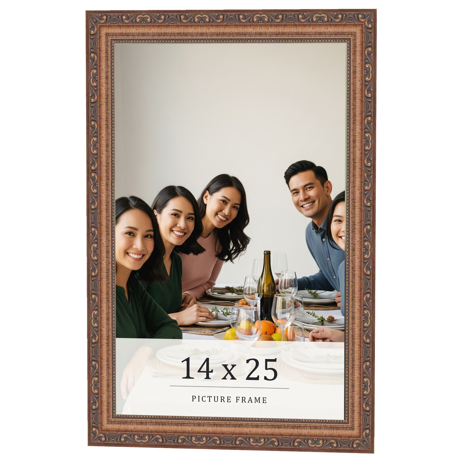 14x25 Frame Red Solid Wood Picture Frame Width 1.75 Inches
